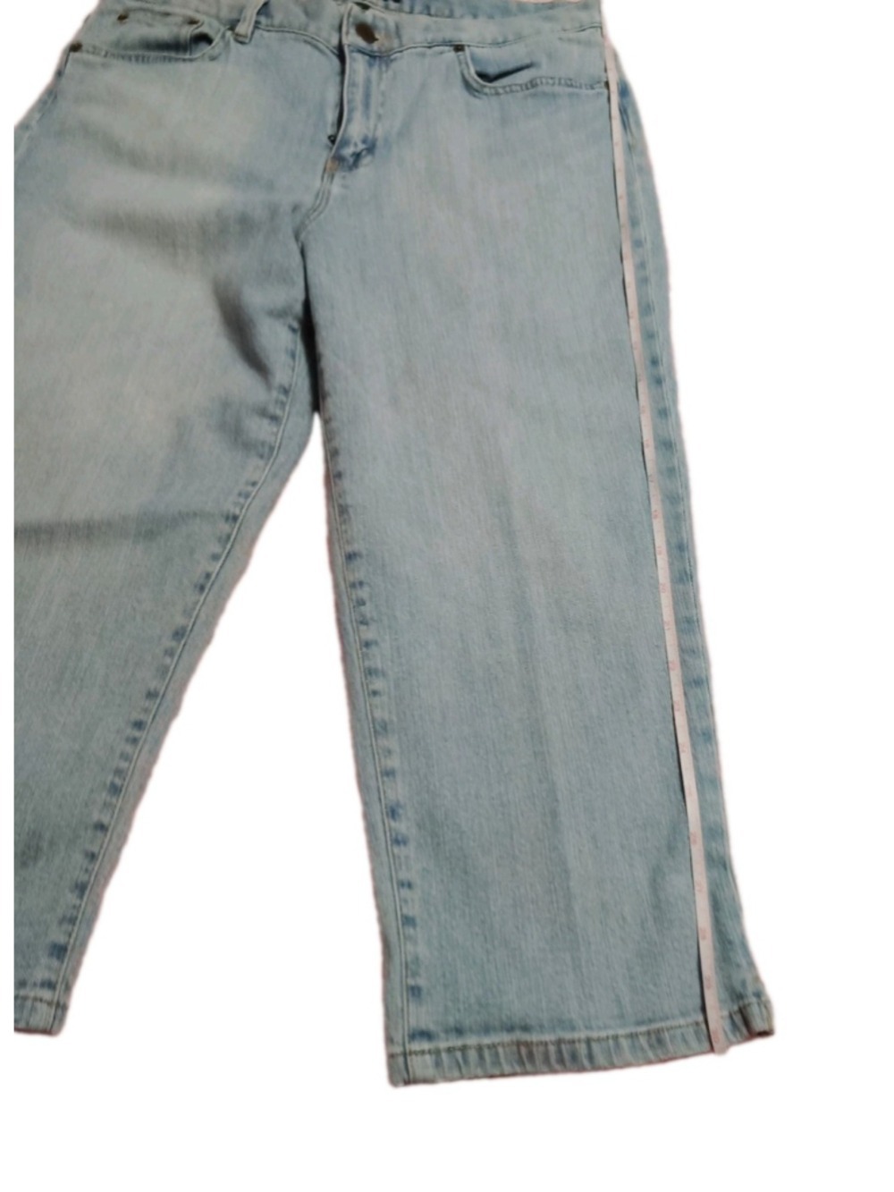 Lauren Ralph Lauren Women's Jeans Sz 10 Light Wash Straight Crop mom style - Picture 6 of 14